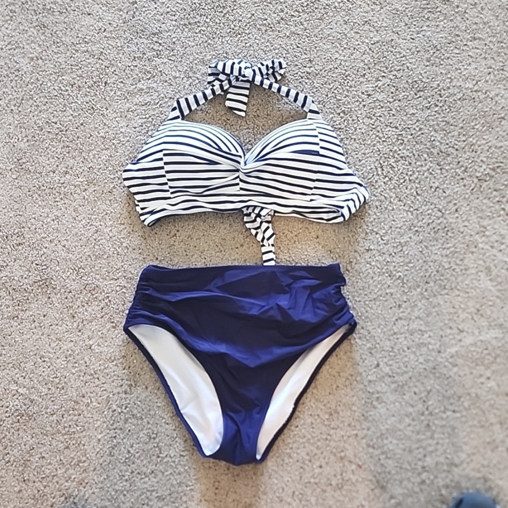 High waisted bikini set